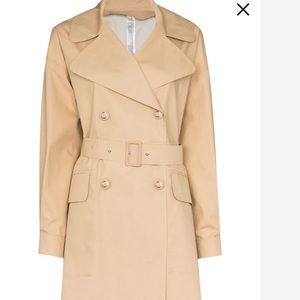 {SOLD} MONCLER SUMMER Tan Trench Coat Size 2 fits